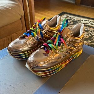 Rainbow Platform Sneakers